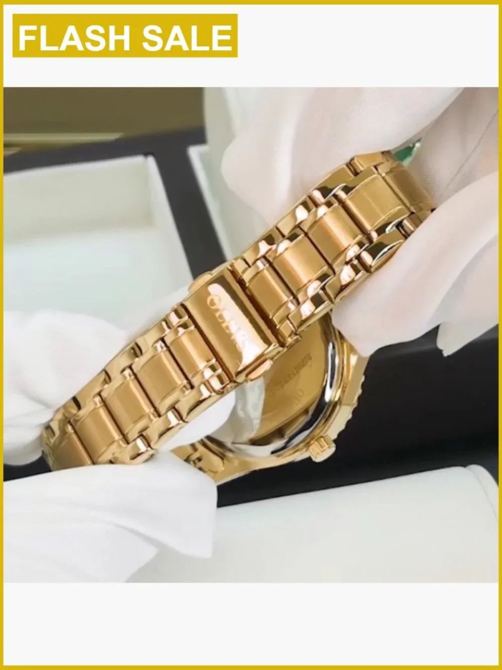 Luxury Diamond Men's Stainless Steel Analog Quartz Watch Day Date Waterproof